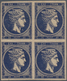 Griechenland: 1880, 20l. Deep Ultramarine, Block Of Four, Fresh Colour And Full Margins All Around, - Otros & Sin Clasificación