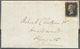 Großbritannien: 1840 1d. Black, Lettered J-E, Used On Folded Mourning Letter From Petworth, Tied By - Other & Unclassified