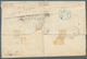 Großbritannien: 1865, 1s Green Horizontal Pair Together With 1864 1d (Plate 85) On Cover From Manche - Other & Unclassified