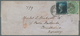 Großbritannien: 1858/62, 2 Pence Blue (G/T) And 1 Sh Green (E/A) Cancelled "976" On Folded Letter Fr - Other & Unclassified