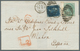 Großbritannien: 1858/73, 2 Pence Blue Plate 14 And 1 Sh Green Wing Margin Plate 10 Cancelled "103" O - Other & Unclassified