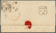 Großbritannien: 1855, 4 Pence Rose-purple Horizontal Pair Cancelled "21" London On Folded Letter To - Other & Unclassified