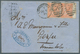 Großbritannien: 1874, Destination CORFU: Folded Cover From London To Corfu, Ionian Islands Franked W - Other & Unclassified