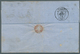 Großbritannien: 1874, Destination CORFU: Folded Cover From London To Corfu, Ionian Islands Franked W - Other & Unclassified