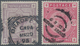 Großbritannien: 1883/1884, 2s.6d. Lilac And 5s. Rose, Both Fresh Colour, 5s. Some Short Perfs At Top - Other & Unclassified