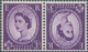 Großbritannien: 1958, 3 D. Deep Lilac, Wm Multiple Crown, Horizontal Tete-beche Pair, Unmounted Mint - Andere & Zonder Classificatie