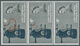 Großbritannien: 1965, 4 D. Lister's Carbolic Spray, Vertical Strip Of 3 Showing Variety "Brown-red ( - Andere & Zonder Classificatie