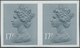 Großbritannien - Machin: 1983, 17 P. Grey-blue, Imperforated Horiz. Pair, Unmounted Mint. - Machin-Ausgaben