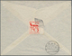 Britische Militärpost In Ägypten: 1935, "(CROWN) POSTAGE PREPAID 14" Red Cancellation On Cover (open - Andere & Zonder Classificatie