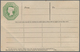 Großbritannien - Ganzsachen: 1872 Unused Postal Stationery Telegram Card One Shilling Green Queen Vi - Otros & Sin Clasificación