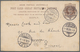 Großbritannien - Ganzsachen: 1889, 1 D Stationery Card Used Against Regulations In Switzerland From - Andere & Zonder Classificatie