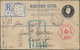 Großbritannien - Ganzsachen: 1915/25 Four Commercially Used And One Unused Postal Stationery Registe - Other & Unclassified