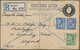 Großbritannien - Ganzsachen: 1915/25 Four Commercially Used And One Unused Postal Stationery Registe - Andere & Zonder Classificatie