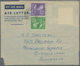 Großbritannien - Ganzsachen: 1947 Commercially Used Aerogram From USA Franked With US-stamps To Quee - Other & Unclassified