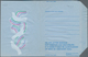 Großbritannien - Ganzsachen: 1971, Unused Aerogram Christmas 5P Doves Of Peace Shifted Dark-blue Col - Other & Unclassified