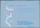 Großbritannien - Ganzsachen: 1971, Unused Aerogram Christmas 5P Doves Of Peace Shifted Dark-blue Col - Other & Unclassified