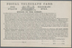 Großbritannien - Besonderheiten: 1870 (ca.) Unused Form Of A Postal Telegraph Card, Nice Item In Ver - Autres & Non Classés