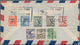 Großbritannien - Besonderheiten: LUNDY: 1951, Eight Stamps With Overprint "BY AIR" Tied By Frame Pos - Other & Unclassified