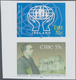 Irland: 2008, 55c. Credit Union Movement And 55c. St.Enda School, IMPERFORATE Se-tenant Proof Pair O - Lettres & Documents