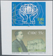 Irland: 2008, 55c. Credit Union Movement And 55c. St.Enda School, IMPERFORATE Se-tenant Proof Pair O - Brieven En Documenten