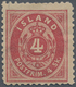 Island: 1873, 4 Skill. Red Perf. 12½ Mint Heavy Hinged With Part Original Gum And Short Perfs. At To - Andere & Zonder Classificatie