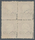 Island: 1925, King Frederik VIII. Definitive 50aur. Brown-lilac Surcharged ‚Kr. 10‘ Block Of Four Fi - Other & Unclassified
