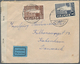 Island: 1945, 40 A Dark Brown And 1 Kr Indigo, Mixed Franking On Airmail Cover From REYKJAVIK, 6.V.4 - Sonstige & Ohne Zuordnung