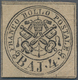 Italien - Altitalienische Staaten: Kirchenstaat: 1852, 4 Baj Black On Light Grey-brown Unused Withou - Kerkelijke Staten