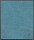 Italien - Altitalienische Staaten: Modena: 1852. 40 C. Black On Sky Blue ("celeste") Paper, Fair Mar - Modena