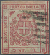 Italien - Altitalienische Staaten: Modena: 1859. Provisional Government. 40 Centesimi Rose-carmine, - Modena