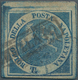 Italien - Altitalienische Staaten: Neapel: 1860. 1/2 Tornese Blue So Called "Trinacria", Cancelled B - Naples
