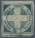 Italien - Altitalienische Staaten: Neapel: 1860, 1/2 Tornese Blue So-called "Savoy Cross" Unused Wit - Napels