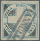 Italien - Altitalienische Staaten: Neapel: 1860, 1/2 Tornese Blue So-called "Savoy Cross" Cancelled - Napels