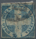 Italien - Altitalienische Staaten: Neapel: 1860, 1/2 Tor Blue Savoy Cross Cancelled With Defects (ti - Naples