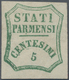 Italien - Altitalienische Staaten: Parma: 1859, 5 Cent. Blue-green Mint With Full Original Gum, Wide - Parma