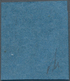 Italien - Altitalienische Staaten: Parma - Zeitungsstempelmarken: 1853, 9 Cent. Black On Blue Cancel - Parma