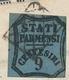 Italien - Altitalienische Staaten: Parma - Zeitungsstempelmarken: 1853, "9 C. Black On Blue", In Dee - Parma