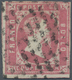 Italien - Altitalienische Staaten: Sardinien: 1851. 40 Centesimi Rose, Cancelled By Mute Sarde Rhomb - Sardaigne