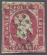 Italien - Altitalienische Staaten: Sardinien: 1851, 40 C Red (rosa Carmino Vivo, Sassone 3 B), Narro - Sardinia