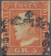 Italien - Altitalienische Staaten: Sizilien: 1859, 5 Gr Vermilion Second Plate Cancelled With Sicili - Sicily
