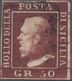 Italien - Altitalienische Staaten: Sizilien: 1859, 50 Gr Lilac-brown Softly Stamped With Sicilian Ho - Sicilië