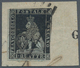 Italien - Altitalienische Staaten: Toscana: 1851, 1 Qu Black Tied By Grid Cancel On Piece, Three Sid - Tuscany