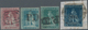 Italien - Altitalienische Staaten: Toscana: 1857, Four Stamps Set 1 Cr. Carmine Brown To 6 Cr. Deep - Tuscany