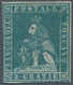 Italien - Altitalienische Staaten: Toscana: 1851, 2cr. Greenish Blue, Fresh Colour, Touched To Full - Tuscany