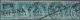 Italien - Altitalienische Staaten: Toscana: 1851: 2 Crazie Light Blue, Strip Of Five, Used, Signed A - Tuscany