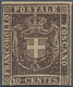 Italien - Altitalienische Staaten: Toscana: 1860, Provisional Government. 10 Centes Brown, Mint, Fai - Tuscany