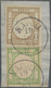 Italien: 1861, Provisosional Issue For The Naples Provinces, ½ T And ½ Gr Tied To Small Fragment By - Mint/hinged