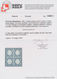 Italien: 1861, 2 Grana Blue Vertical Block Of 4 Color Proof Without Embossing As Described On Page 1 - Ongebruikt