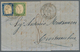 Italien: 1863, 14 C Blue ITALY Together With 5 C Green SARDINIA, Rare MIXED FRANKING, Tied By Double - Mint/hinged