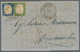 Italien: 1863, 14 C Blue ITALY Together With 5 C Green SARDINIA, Rare MIXED FRANKING, Tied By Double - Ongebruikt